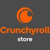 Crunchy roll store text and semi-circles against gray bg
